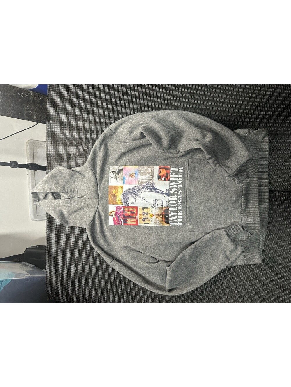 Taylor Swift Eras Tour Hoodie Gray Graphic Concert Merch Adult Medium 2023
